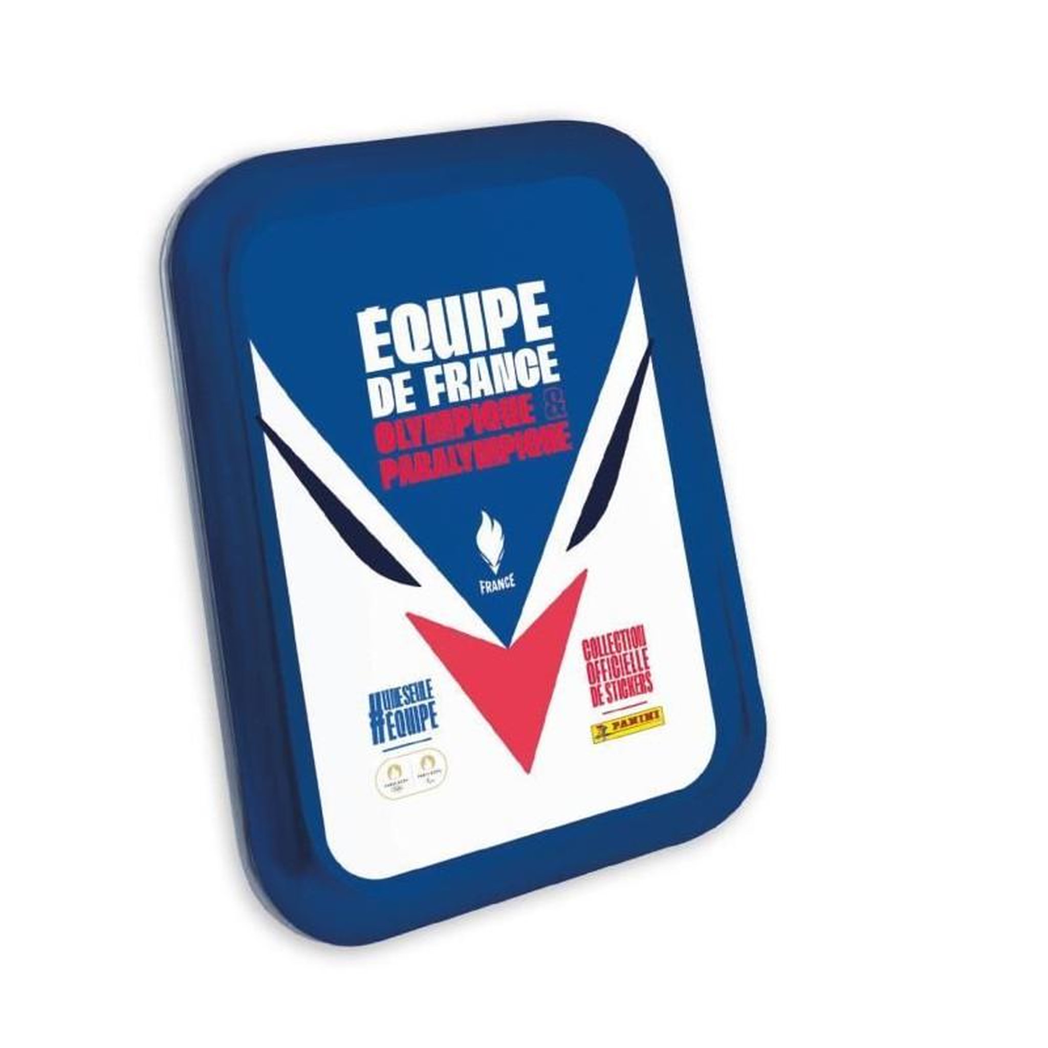 Voir la diapositive 3 : Panini Boîte métal Panini Pocket 10 pochettes et 2 cartes EL Jeux Olympiques 2024
