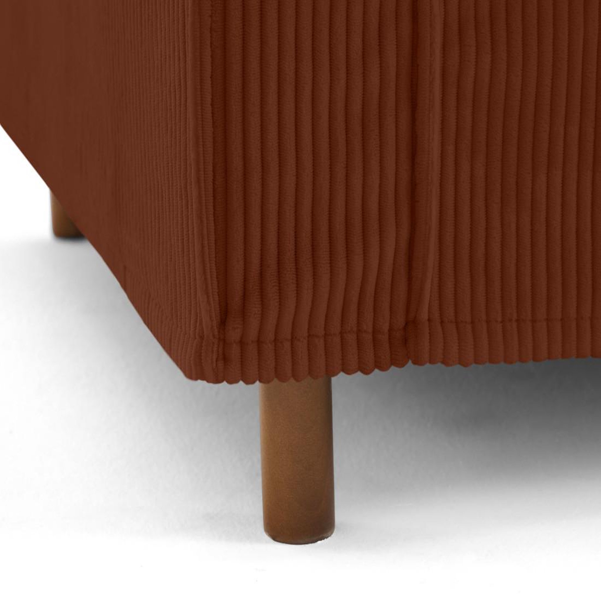 Voir la diapositive 2 : LISA DESIGN Jake - canapé déhoussable d'angle droit 5 places en velours côtelé