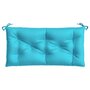 Voir la diapositive 2 : VIDAXL Coussin de banc de jardin turquoise 110x50x7 cm tissu