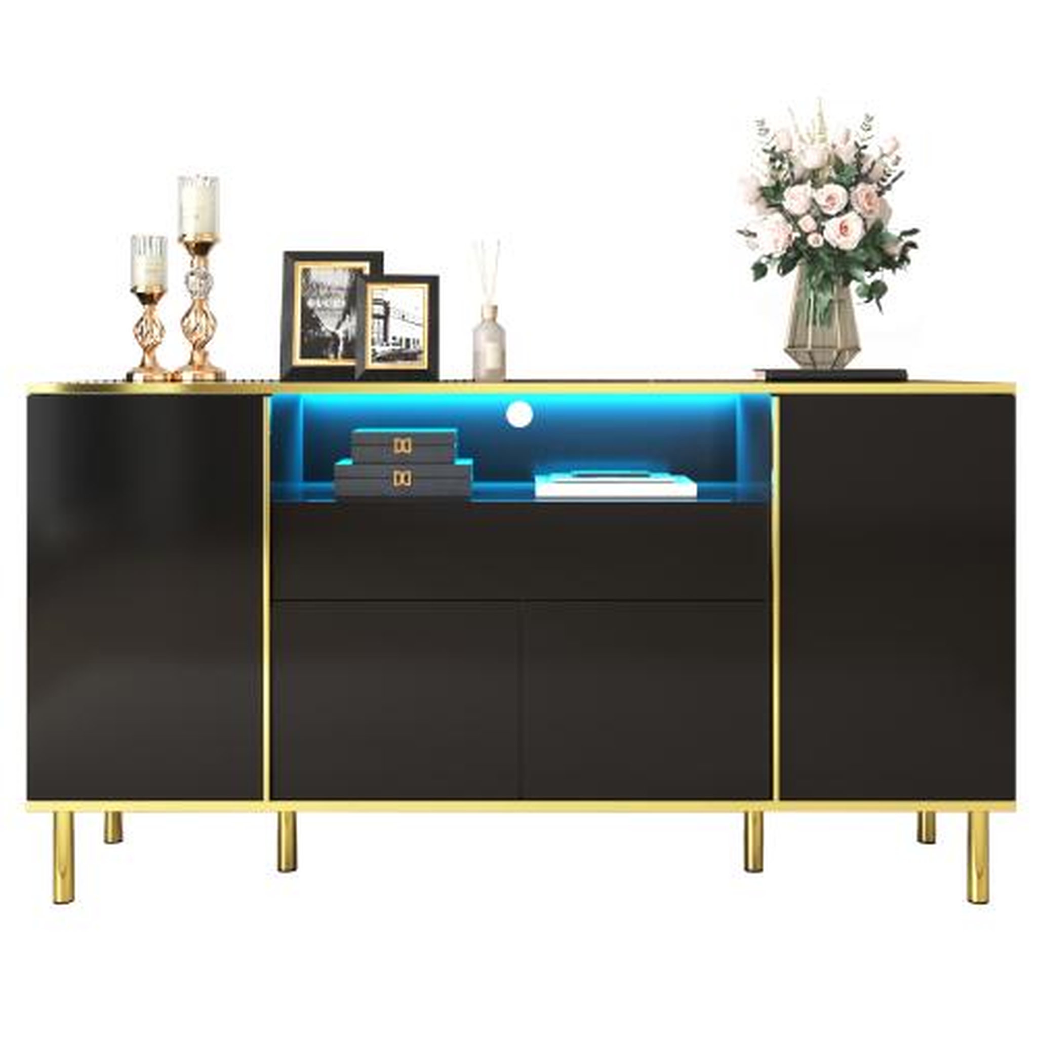 MERAX Buffet. Coloris disponibles : Blanc, Noir