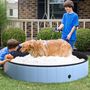 Voir la diapositive 2 : PAWHUT Piscine pour chien bassin PVC pliable anti-glissant facile à nettoyer diamètre 160 cm hauteur 30 cm bleu