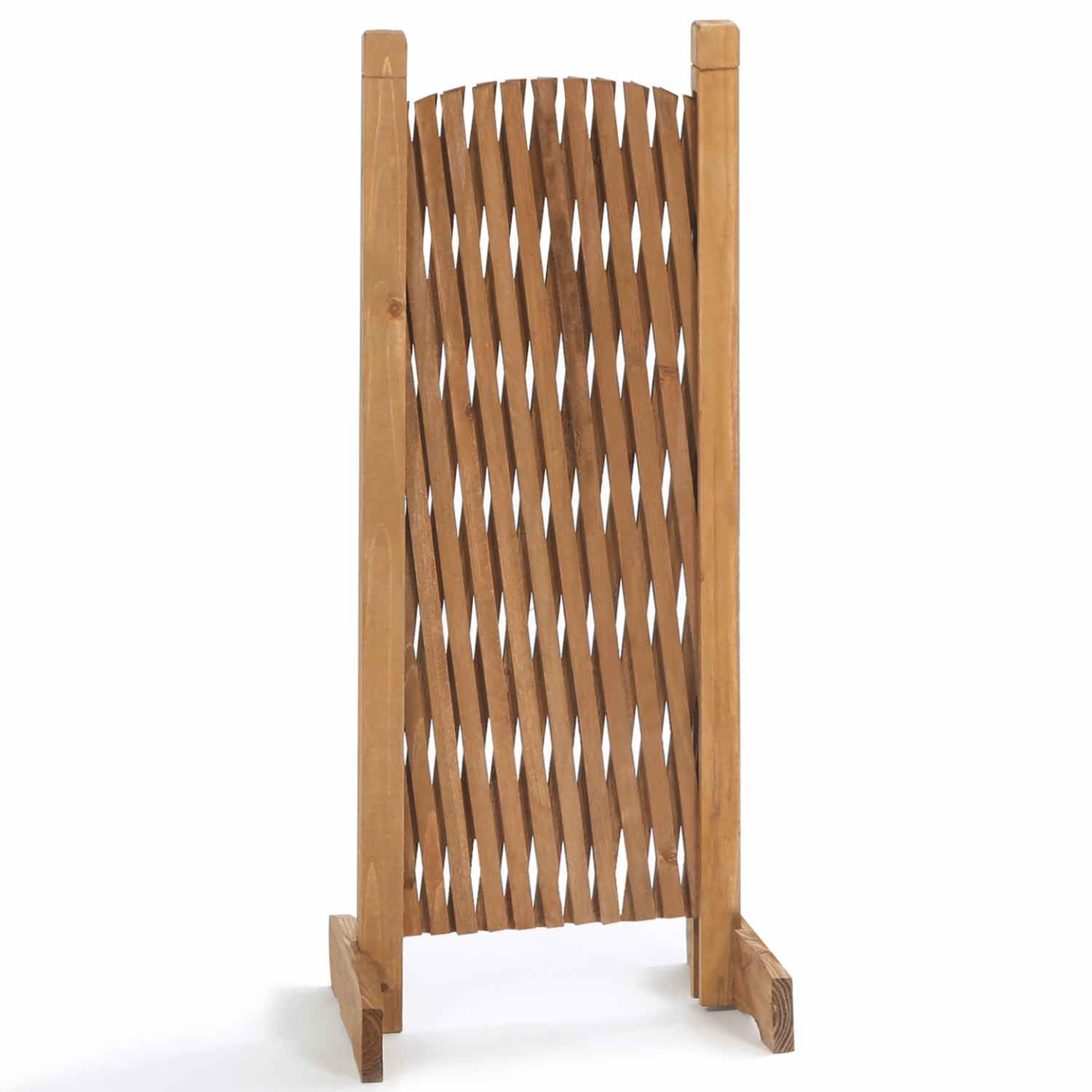 Voir la diapositive 3 : ID MARKET Barrière extensible bois treillis 30 à 150 cm