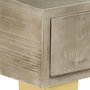 Voir la diapositive 5 : VIDAXL Table console Bois de manguier Gris avec laiton 110x35x76 cm