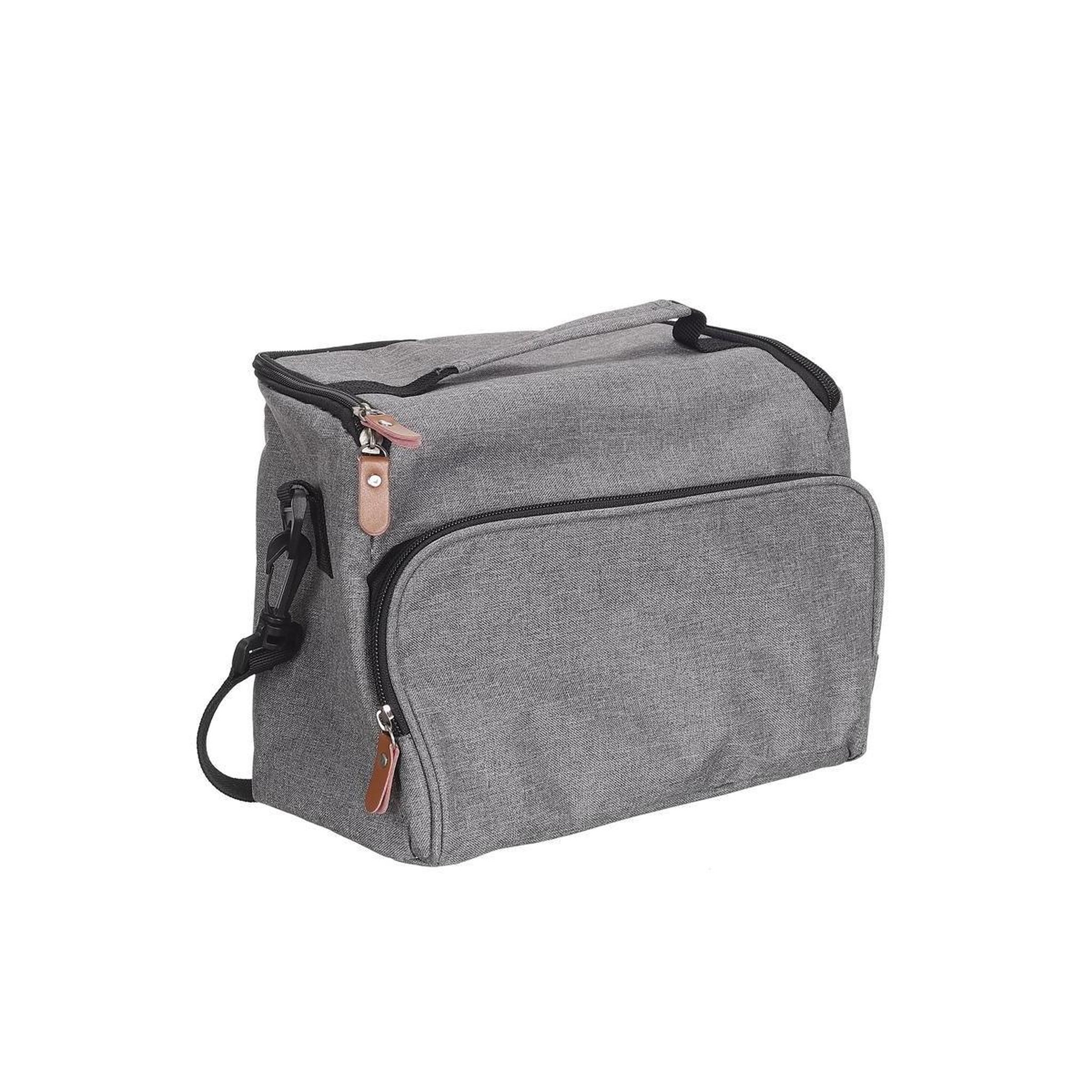 COOK CONCEPT Sac Lunch Déco  Zippé  28cm Gris