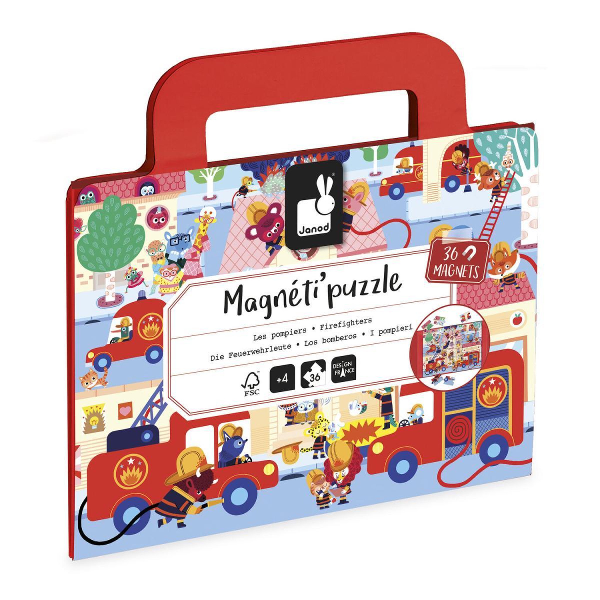JANOD Magneti puzzle Pompiers 36pcs