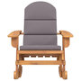 Voir la diapositive 3 : VIDAXL Chaise a bascule Adirondack avec coussins bois massif d'acacia