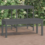 Voir la diapositive 1 : VIDAXL Banc de jardin gris 109x44x45 cm bois massif de pin