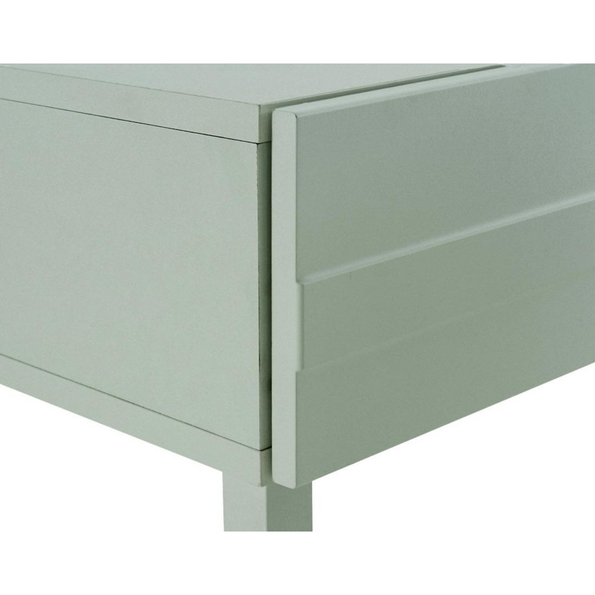 BEST MOBILIER Sofia - table basse - vert sauge mat - 1 niche - 110 cm