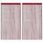Voir la diapositive 1 : VIDAXL Rideau en fils 2 pcs 140 x 250 cm Bordeaux