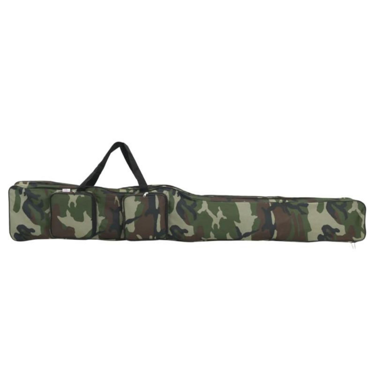 VIDAXL Sac de canne à pêche vert camouflage 160 cm tissu oxford