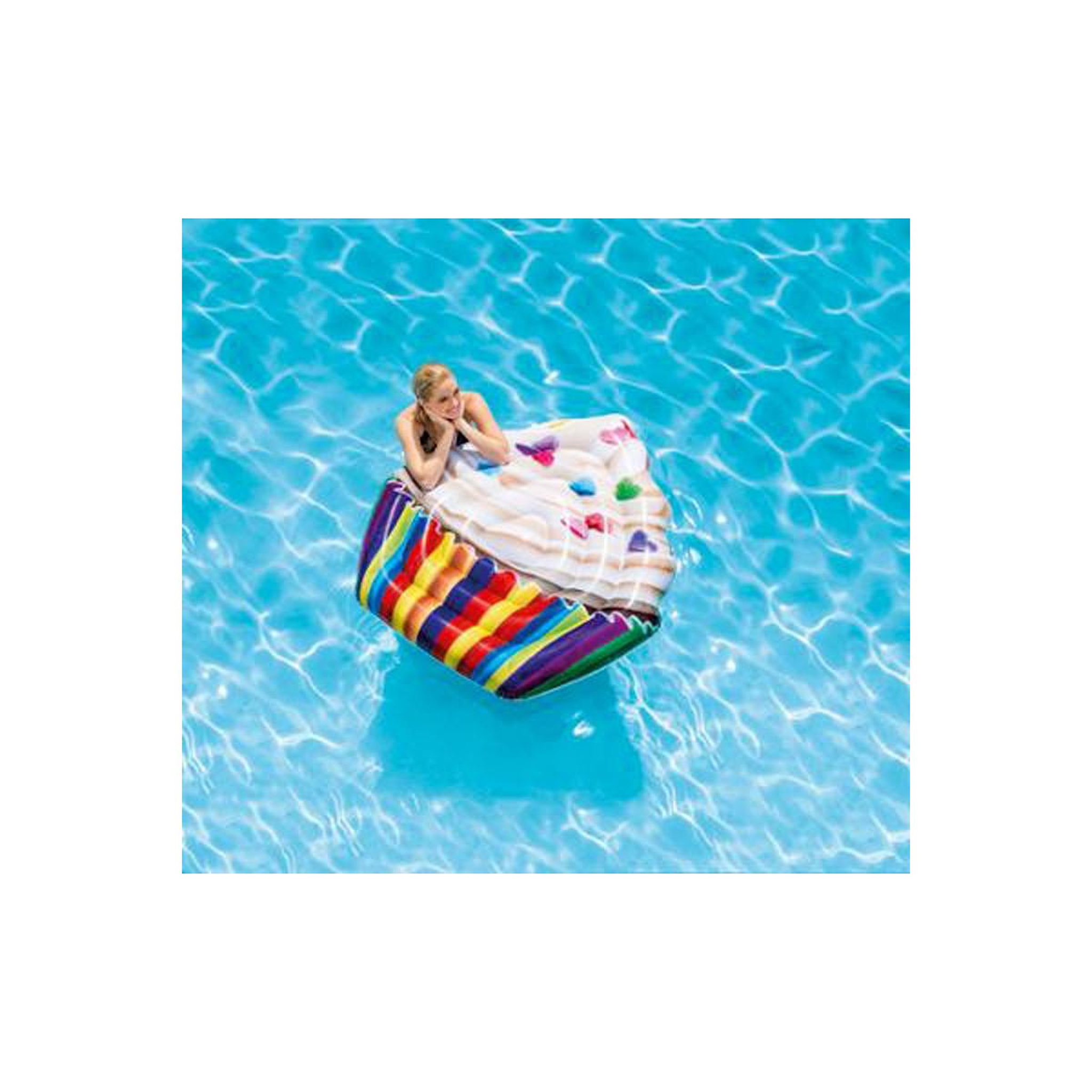 Voir la diapositive 2 : INTEX Matelas gonflable  cupcake  142cm multicolore