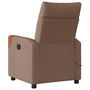 Voir la diapositive 5 : VIDAXL Fauteuil de massage inclinable Marron Tissu