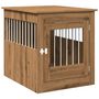 Voir la diapositive 2 : VIDAXL Meuble de cage pour chiens chêne artisanal 64,5x80x71 cm