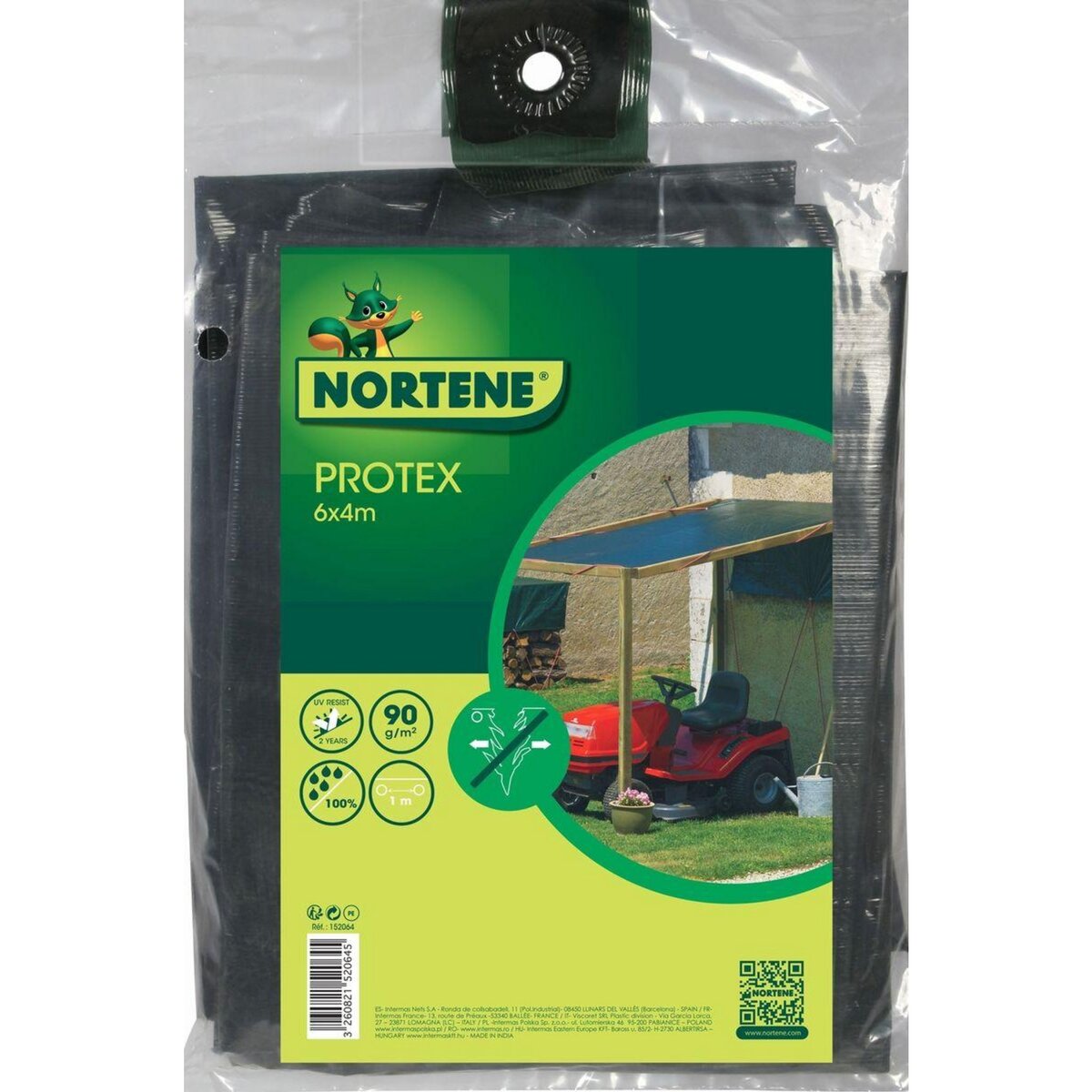 Nortene Bâche renforcée  Protex  - 6 x 4 m