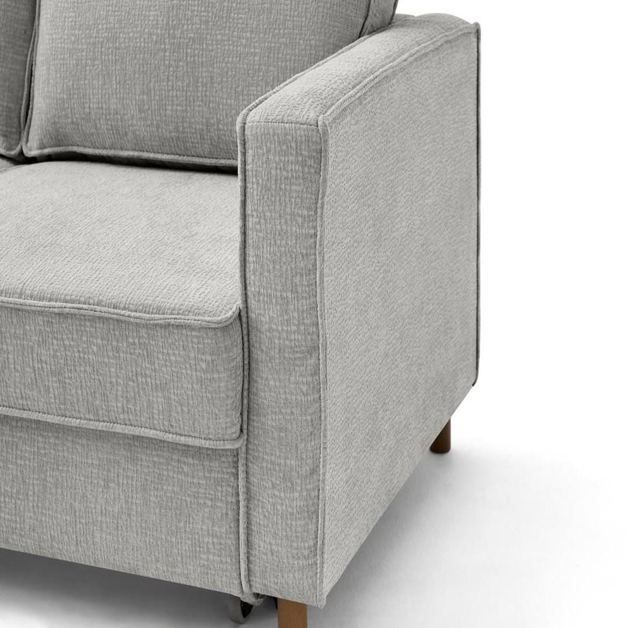Voir la diapositive 6 : LISA DESIGN Jake - canapé d'angle gauche 5 places convertible en tissu velours relief