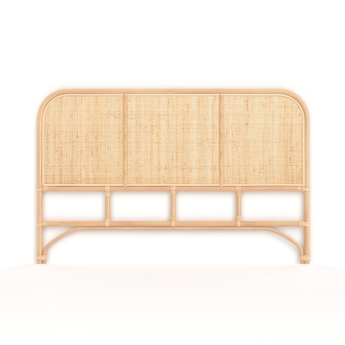 Rendez vous déco Tête de lit 140 cm en rotin naturel-Grace