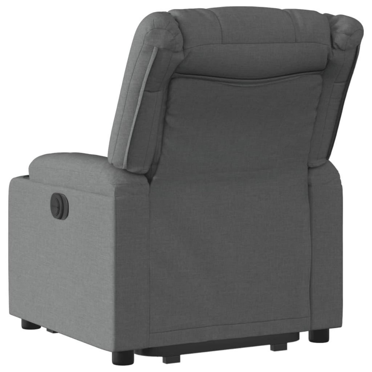 VIDAXL Fauteuil inclinable Gris fonce Tissu