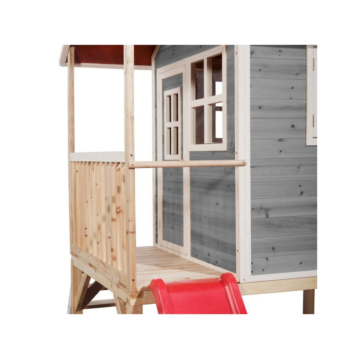 EXIT TOYS Maisonnette en bois pour enfants Loft 300 Gris - Exit Toys