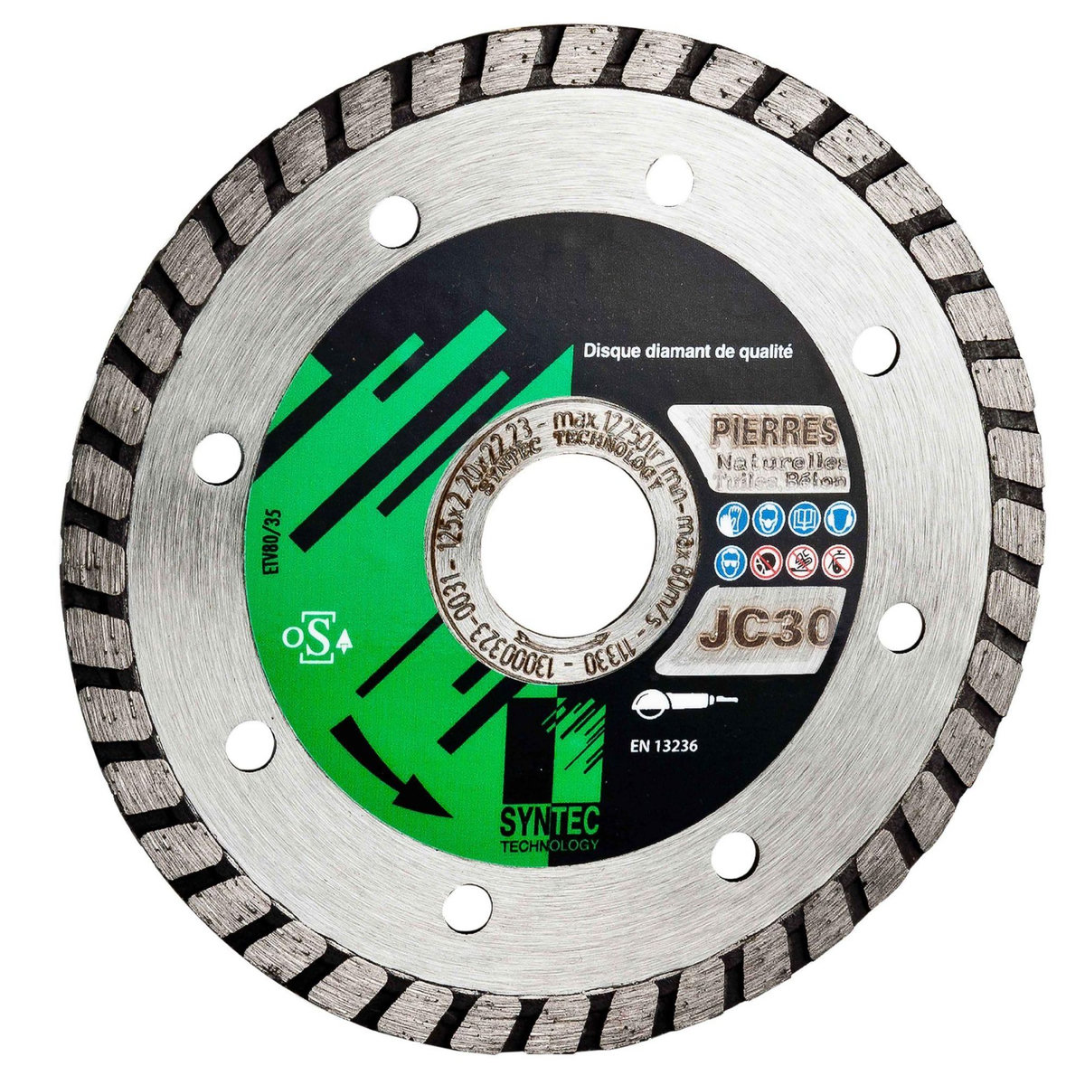 SYNTEC TECHNOLOGY Disque diamant turbo Ø 125 mm