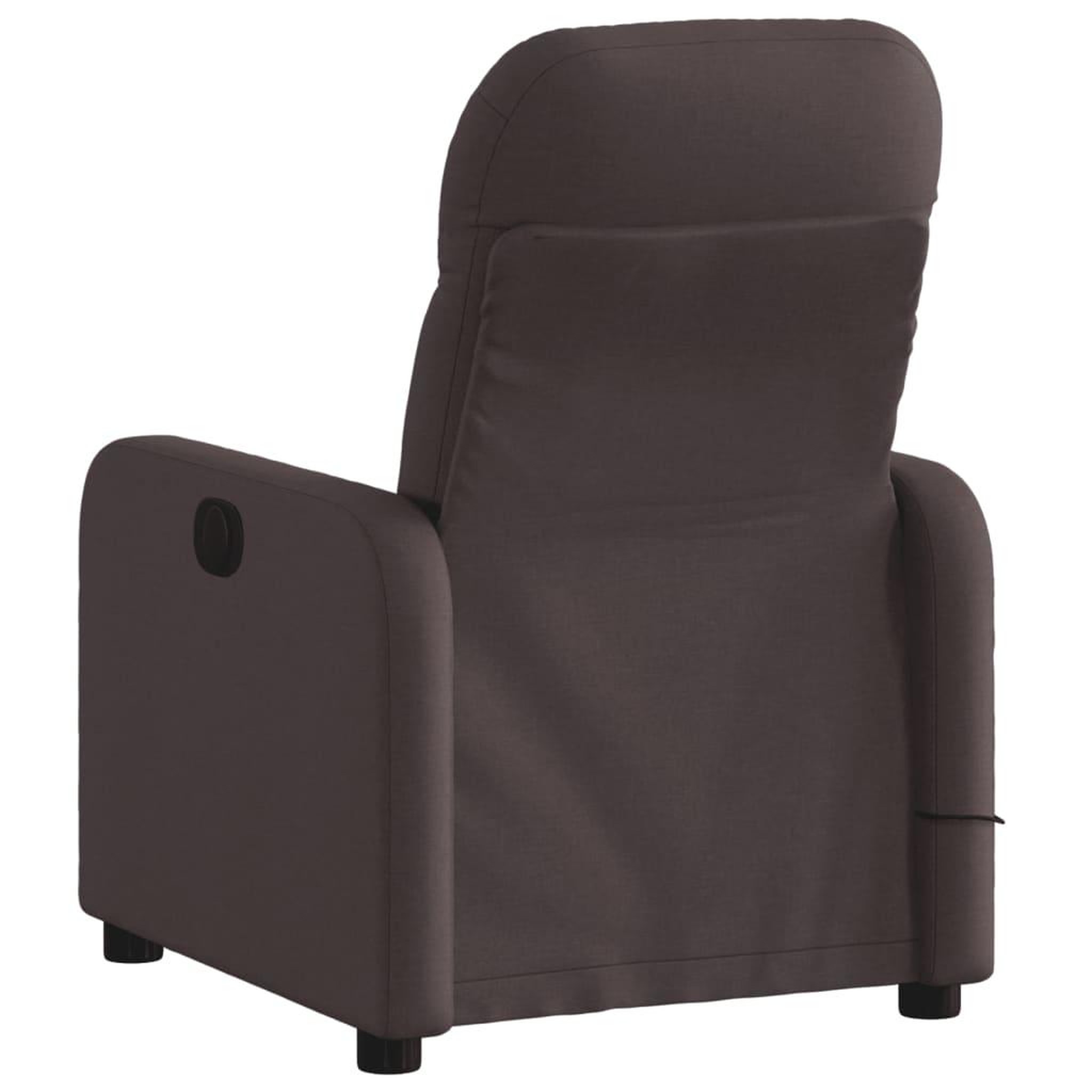 Voir la diapositive 4 : VIDAXL Fauteuil de massage inclinable Marron fonce Tissu
