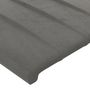 Voir la diapositive 5 : VIDAXL Tete de lit a LED Gris clair 160x5x78/88 cm Velours