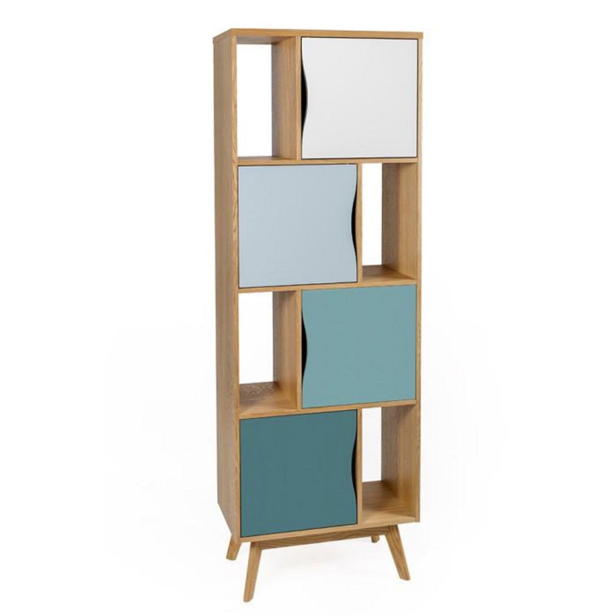 Paris Prix Bibliothèque Design  Avon  191cm Naturel & Bleu