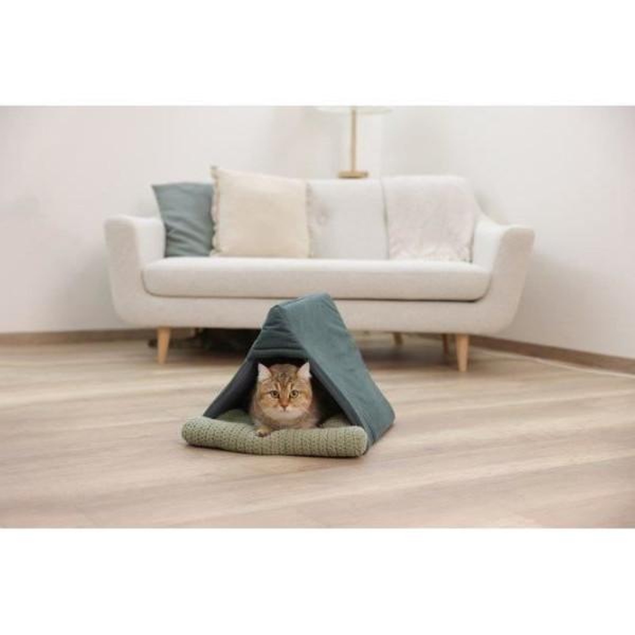 Voir la diapositive 4 : KERBL KERBL - Couchette pour chats - ANNE - 45 x 40 x 34 cm - Vert
