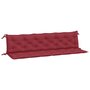 Voir la diapositive 2 : VIDAXL Coussins de banc de jardin lot de 2 rouge bordeaux tissu Oxford