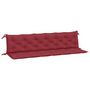 Voir la diapositive 2 : VIDAXL Coussins de banc de jardin lot de 2 rouge bordeaux tissu Oxford