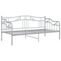 Voir la diapositive 5 : VIDAXL Cadre de canapé lit sans matelas gris métal 90x200 cm