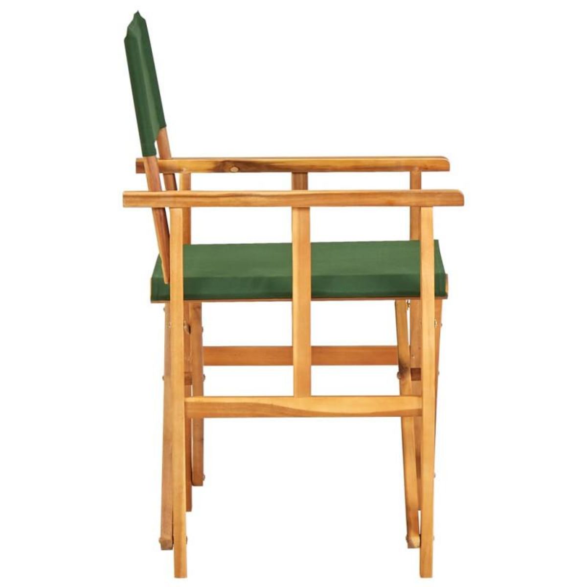 VIDAXL Chaise de metteur en scène bois massif d acacia vert