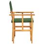 Voir la diapositive 3 : VIDAXL Chaise de metteur en scène bois massif d acacia vert