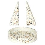 Paris Prix Vide-Poche & Serre-Livres  Terrazzo  14cm Blanc