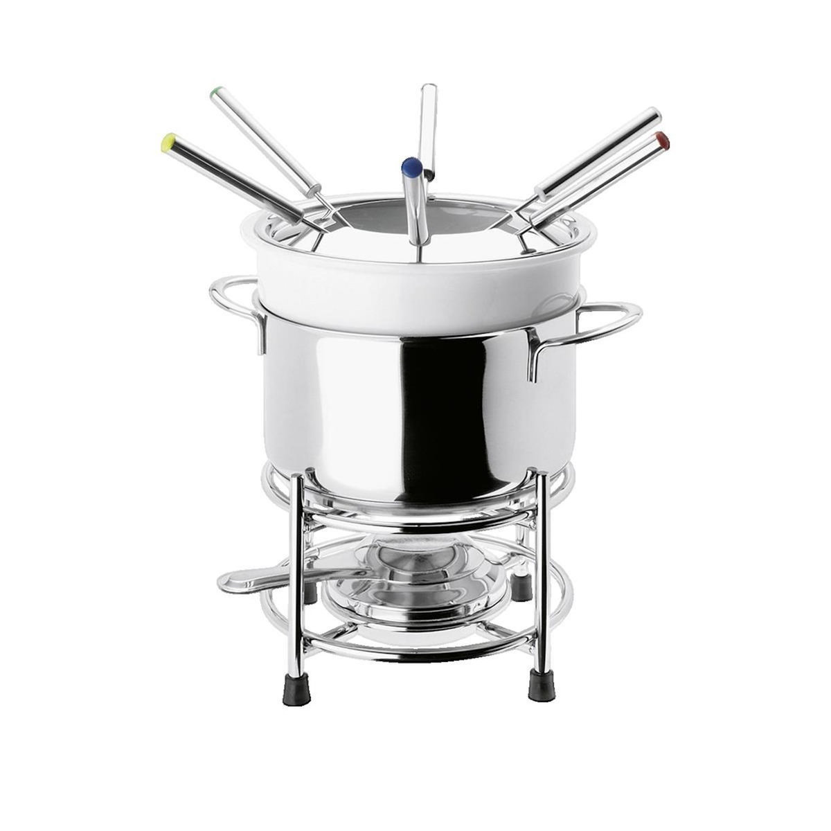 Beka Appareil à Fondue Beka Roma Multifonction Céramique et Inox 1,5 L 6 Personnes