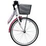 Voir la diapositive 4 : Vélo enfant (140/160 cm) - VTC 24'' Fille Acier  City - Fourche rigide - 6 vitesses - Dérailleur Shimano - Freins V-Brake - Equipé City