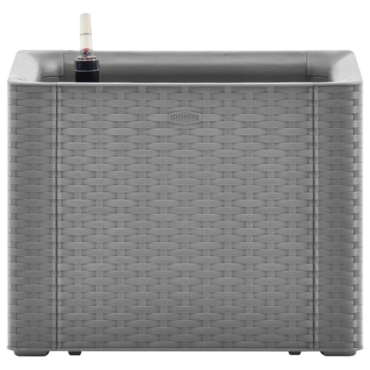 VIDAXL Lit sureleve de jardin avec systeme d'arrosage Gris 43x43x33 cm