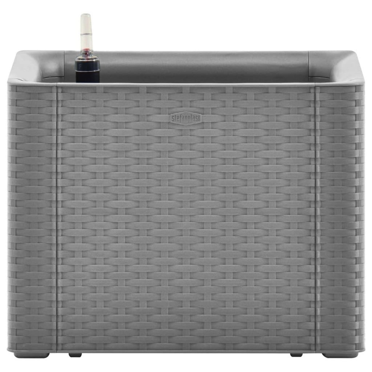 VIDAXL Lit sureleve de jardin avec systeme d'arrosage Gris 43x43x33 cm