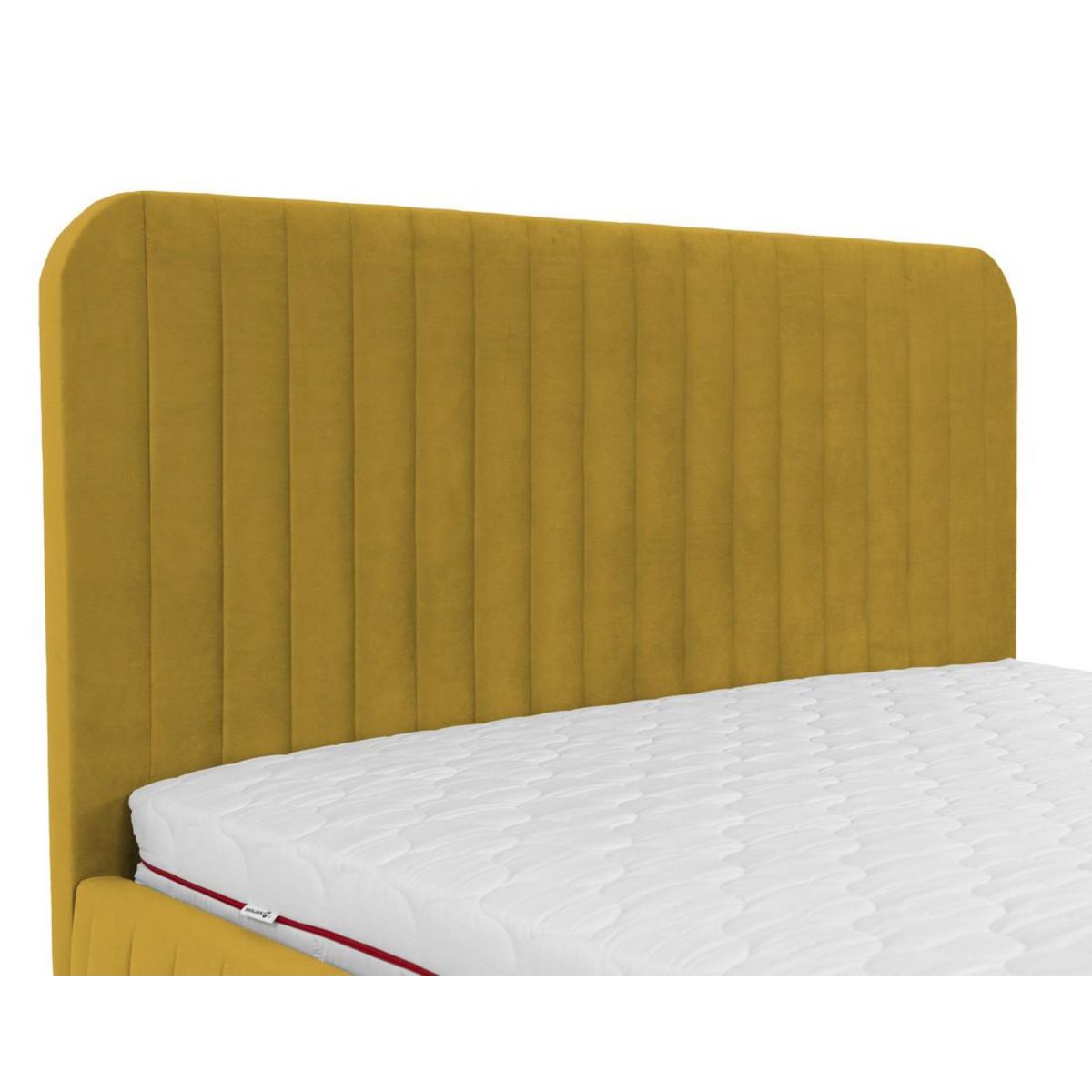 BEST MOBILIER Stuart - lit coffre - 140x200 cm - sommier inclus - en velours