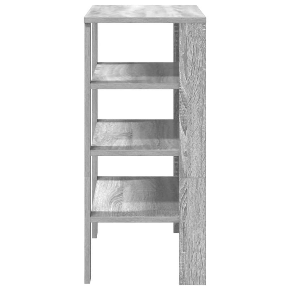 VIDAXL Etagere a chaussures sonoma gris 61x32x70 cm bois d'ingenierie