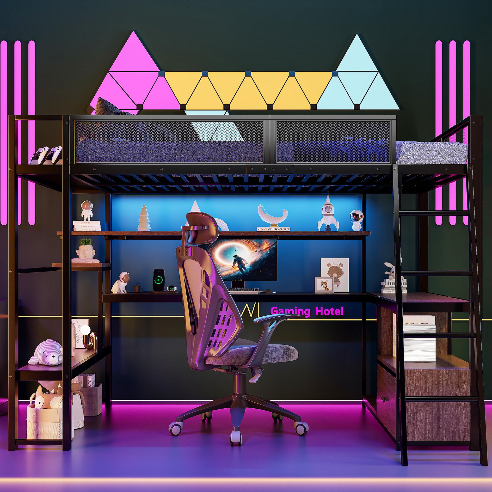 Voir la diapositive 2 : MERAX Lit mezzanine
