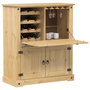 Voir la diapositive 1 : VIDAXL Armoire à vin Corona 97x45x114 cm bois de pin massif
