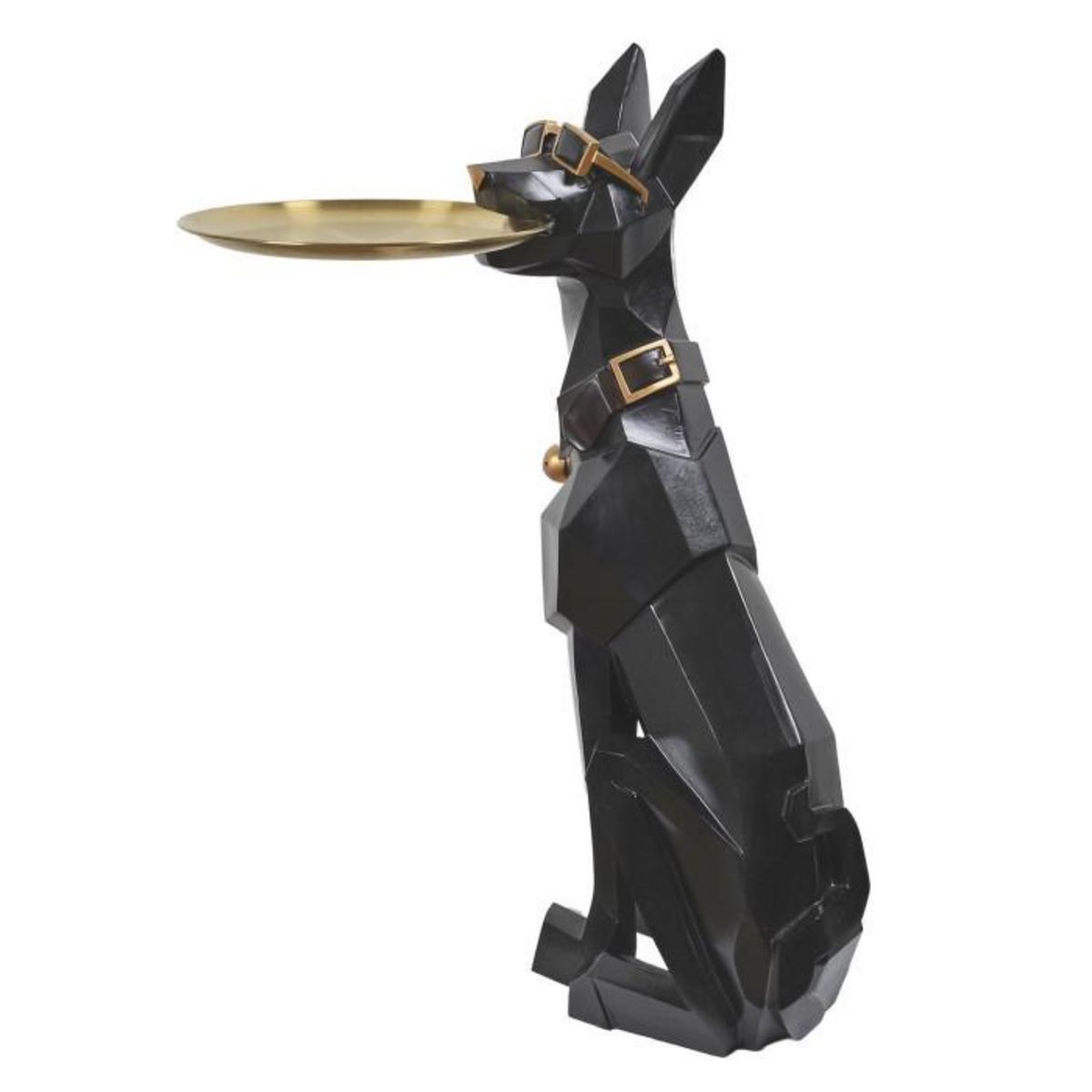 Paris Prix Vide-Poche Statue  Chien  73cm Noir