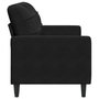Voir la diapositive 5 : VIDAXL Canape a 2 places Noir 140 cm Velours