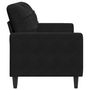 Voir la diapositive 5 : VIDAXL Canape a 2 places Noir 140 cm Velours
