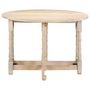 Voir la diapositive 2 : VIDAXL Table a manger Rond 110x76 cm Bois de manguier massif