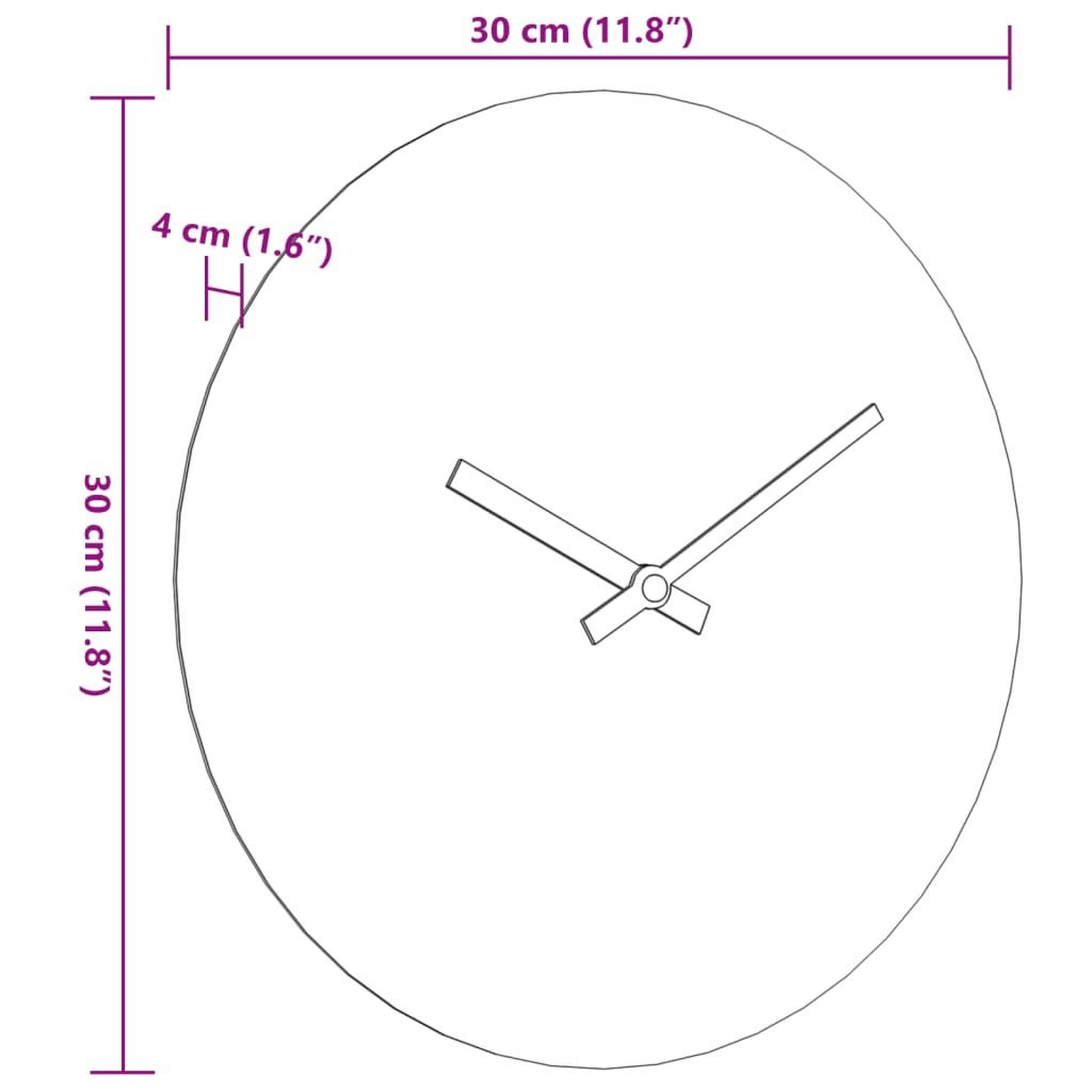 Voir la diapositive 6 : VIDAXL Horloge murale jaune et noir Ø30 cm bois d'ingenierie
