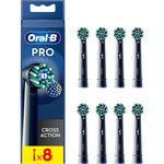 ORAL B Brossette dentaire Cross Action Black x8 X-filaments