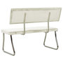 Voir la diapositive 4 : VIDAXL Banc 110 cm Blanc creme Velours
