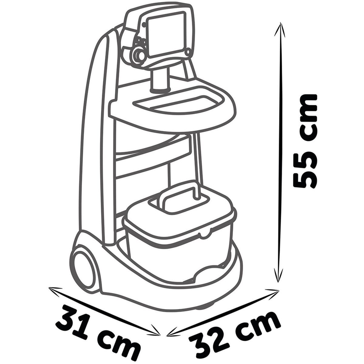 SMOBY Chariot Médical électronique