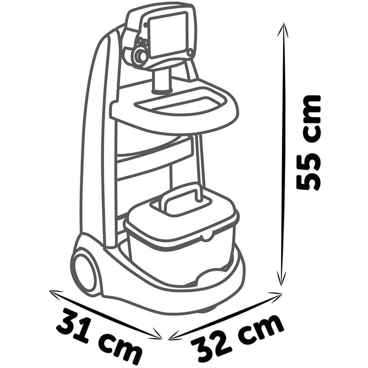 SMOBY Chariot Médical électronique